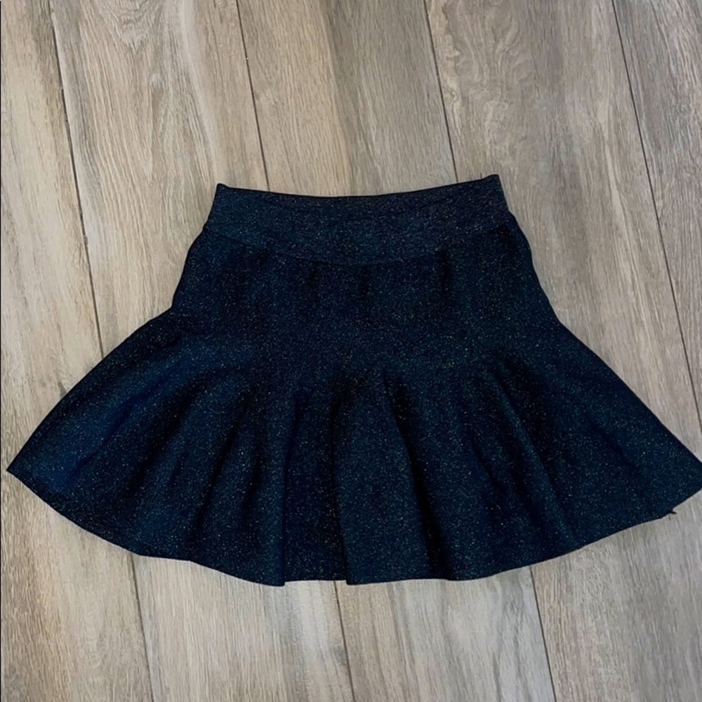 Black glitter skirt